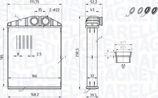 Magneti Marelli 350218426000 - Scambiatore calore, Riscaldamento abitacolo autozon.pro