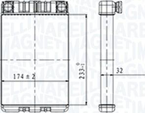 Magneti Marelli 350218428000 - Scambiatore calore, Riscaldamento abitacolo autozon.pro