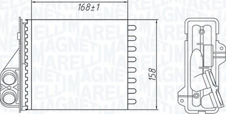 Magneti Marelli 350218479000 - Scambiatore calore, Riscaldamento abitacolo autozon.pro