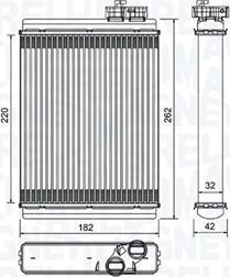 Magneti Marelli 350218471000 - Scambiatore calore, Riscaldamento abitacolo autozon.pro