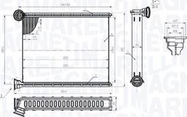 Magneti Marelli 350218473000 - Scambiatore calore, Riscaldamento abitacolo autozon.pro