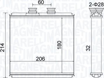 Magneti Marelli 350218510000 - Scambiatore calore, Riscaldamento abitacolo autozon.pro