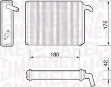 Magneti Marelli 350218054000 - Scambiatore calore, Riscaldamento abitacolo autozon.pro