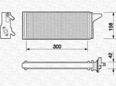 Magneti Marelli 350218058000 - Scambiatore calore, Riscaldamento abitacolo autozon.pro