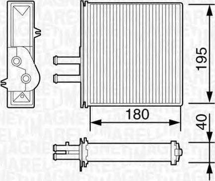 Magneti Marelli 350218057003 - Scambiatore calore, Riscaldamento abitacolo autozon.pro