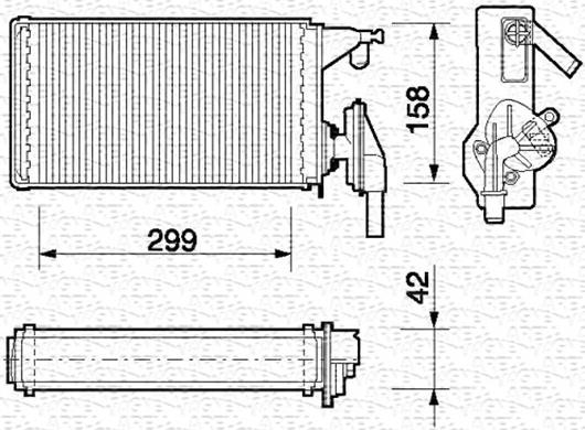 Magneti Marelli 350218063000 - Scambiatore calore, Riscaldamento abitacolo autozon.pro