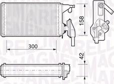 Magneti Marelli 350218063000 - Scambiatore calore, Riscaldamento abitacolo autozon.pro