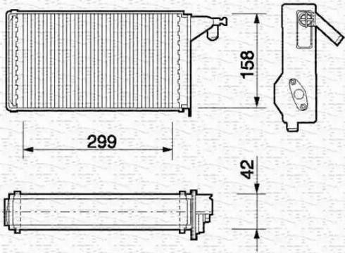 Magneti Marelli 350218062000 - Scambiatore calore, Riscaldamento abitacolo autozon.pro