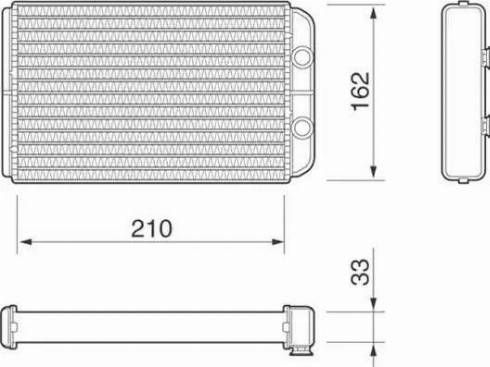 Magneti Marelli 350218074000 - Scambiatore calore, Riscaldamento abitacolo autozon.pro