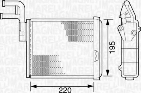 Magneti Marelli 350218070000 - Scambiatore calore, Riscaldamento abitacolo autozon.pro