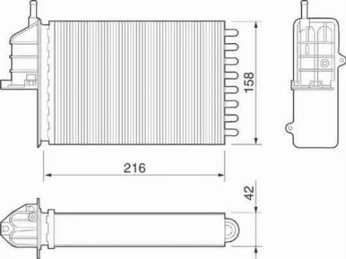 Magneti Marelli 350218073000 - Scambiatore calore, Riscaldamento abitacolo autozon.pro