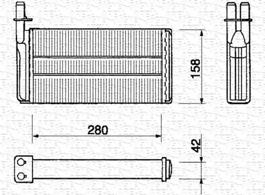 Magneti Marelli 350218155000 - Scambiatore calore, Riscaldamento abitacolo autozon.pro