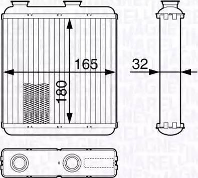 Magneti Marelli 350218340000 - Scambiatore calore, Riscaldamento abitacolo autozon.pro