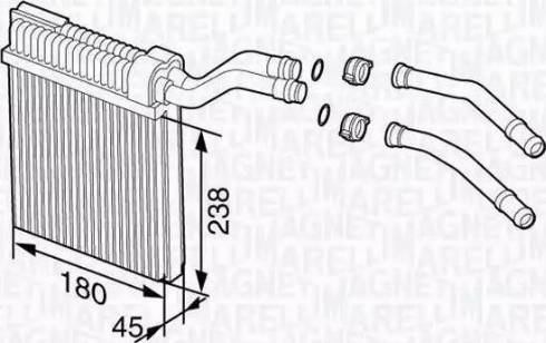 Magneti Marelli 350218357000 - Scambiatore calore, Riscaldamento abitacolo autozon.pro