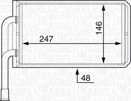 Magneti Marelli 350218361000 - Scambiatore calore, Riscaldamento abitacolo autozon.pro