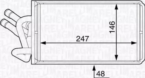 Magneti Marelli 350218362000 - Scambiatore calore, Riscaldamento abitacolo autozon.pro