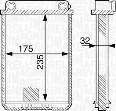 Magneti Marelli 350218311000 - Scambiatore calore, Riscaldamento abitacolo autozon.pro