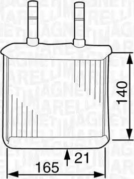 Magneti Marelli 350218313000 - Scambiatore calore, Riscaldamento abitacolo autozon.pro