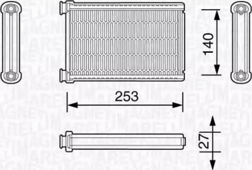 Magneti Marelli 350218331000 - Scambiatore calore, Riscaldamento abitacolo autozon.pro