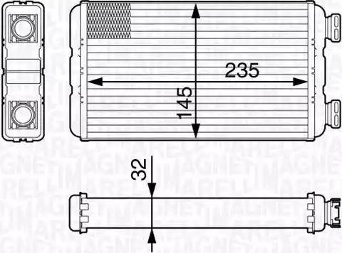 Magneti Marelli 350218338000 - Scambiatore calore, Riscaldamento abitacolo autozon.pro