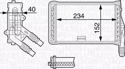 Magneti Marelli 350218337000 - Scambiatore calore, Riscaldamento abitacolo autozon.pro