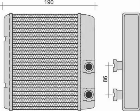 Magneti Marelli 350218252000 - Scambiatore calore, Riscaldamento abitacolo autozon.pro