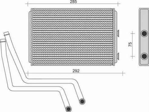 Magneti Marelli 350218266000 - Scambiatore calore, Riscaldamento abitacolo autozon.pro