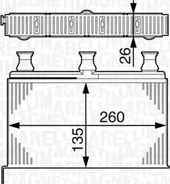 Magneti Marelli 350218281000 - Scambiatore calore, Riscaldamento abitacolo autozon.pro