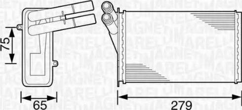 Magneti Marelli 350218220000 - Scambiatore calore, Riscaldamento abitacolo autozon.pro