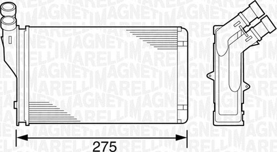 Magneti Marelli 350218221000 - Scambiatore calore, Riscaldamento abitacolo autozon.pro