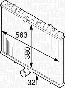 Magneti Marelli 350213904000 - Radiatore, Raffreddamento motore autozon.pro