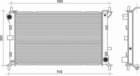 Magneti Marelli 350213908000 - Radiatore, Raffreddamento motore autozon.pro