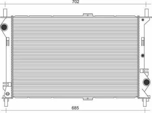 Magneti Marelli 350213917000 - Radiatore, Raffreddamento motore autozon.pro