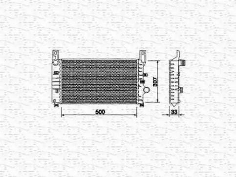 Magneti Marelli 350213492000 - Radiatore, Raffreddamento motore autozon.pro