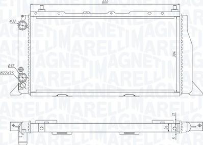 Magneti Marelli 350213406000 - Radiatore, Raffreddamento motore autozon.pro