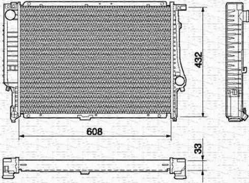 Magneti Marelli 350213421000 - Radiatore, Raffreddamento motore autozon.pro