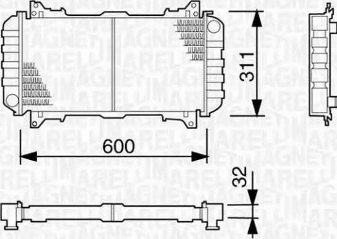 Magneti Marelli 350213479000 - Radiatore, Raffreddamento motore autozon.pro