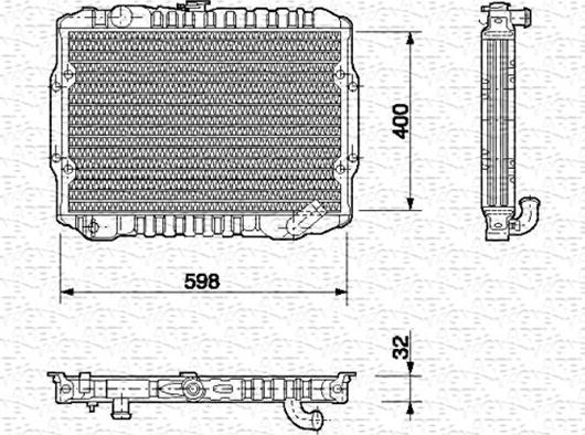 Magneti Marelli 350213549000 - Radiatore, Raffreddamento motore autozon.pro