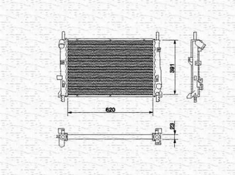 Magneti Marelli 350213510000 - Radiatore, Raffreddamento motore autozon.pro