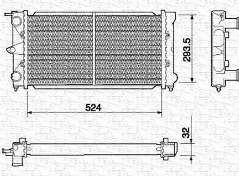 Magneti Marelli 350213645000 - Radiatore, Raffreddamento motore autozon.pro