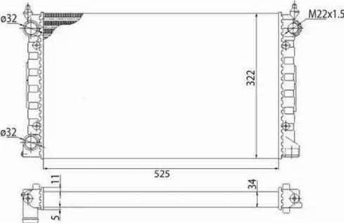 Magneti Marelli 350213647003 - Radiatore, Raffreddamento motore autozon.pro