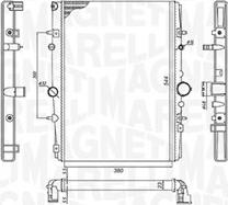 Magneti Marelli 350213199400 - Radiatore, Raffreddamento motore autozon.pro