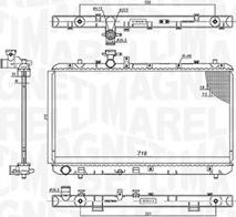 Magneti Marelli 350213199500 - Radiatore, Raffreddamento motore autozon.pro