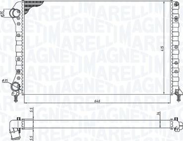 Magneti Marelli 350213194400 - Radiatore, Raffreddamento motore autozon.pro