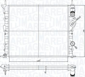 Magneti Marelli 350213194700 - Radiatore, Raffreddamento motore autozon.pro