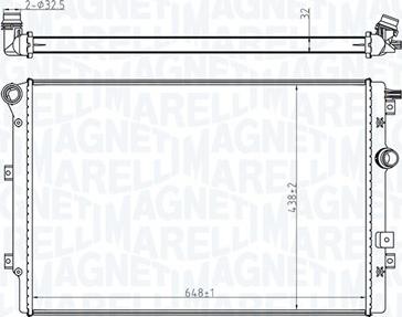 Magneti Marelli 350213196800 - Radiatore, Raffreddamento motore autozon.pro