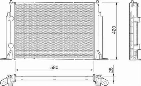 Magneti Marelli 350213190000 - Radiatore, Raffreddamento motore autozon.pro