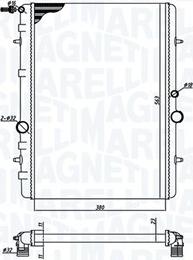 Magneti Marelli 350213191800 - Radiatore, Raffreddamento motore autozon.pro