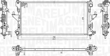 Magneti Marelli 350213198200 - Radiatore, Raffreddamento motore autozon.pro