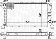 Magneti Marelli 350213193500 - Radiatore, Raffreddamento motore autozon.pro